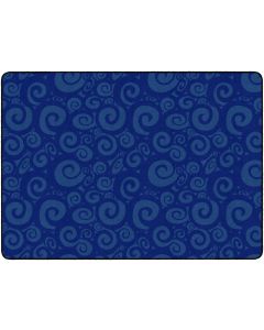 SWIRL TONE ON TONE BLUE