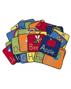 ALPHABET SEATING SQUARES, SET 24